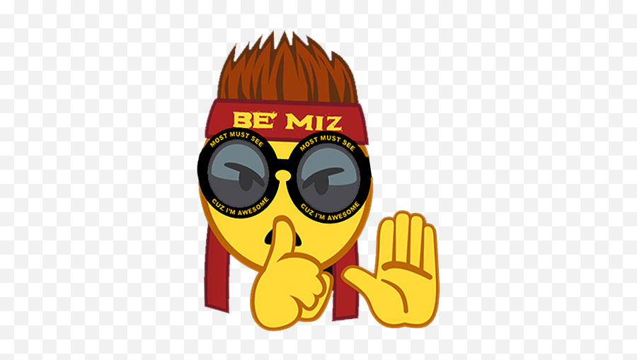 The Miz Shut Your Mouth Emoji - Shut Your Mouth Emoji,Finger Guns Emoji