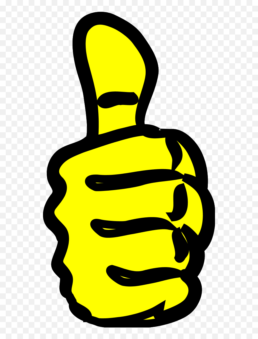 Thumb Vector Yellow Picture - Thumb Up Clipart Emoji,Twiddling Thumbs Emoji