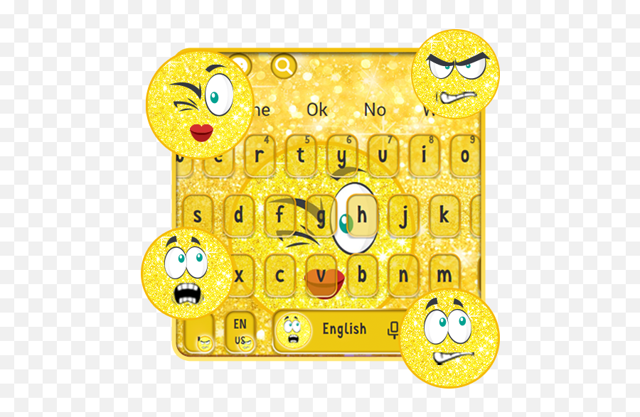 Download Glitter Emoji Keyboard Theme - Cartoon,Hippo Emoji Android