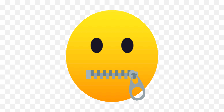 Zipper Mouth Face Joypixels Gif - Zipped Mouth Gif Emoji,Zip It Emoticon