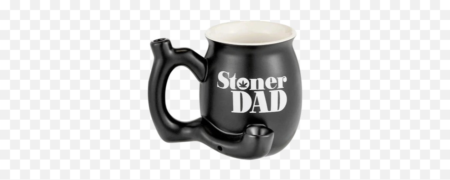 Roast U0026 Toast Stoner Dad Ceramic Pipe Mug - Mug Emoji,Stoner Emoji