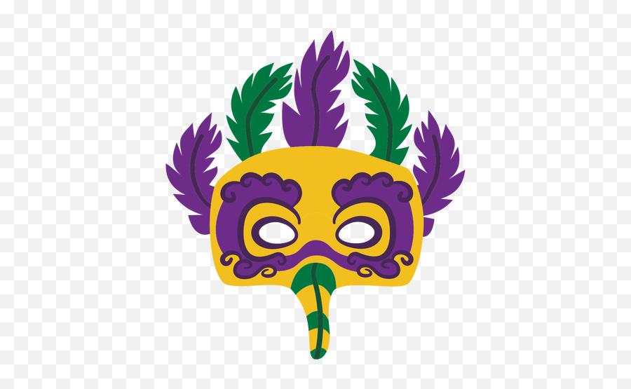 Mardigras Eagle Mask Feathers Flat - Transparent Png U0026 Svg Decorative Emoji,Mardi Gras Emoji