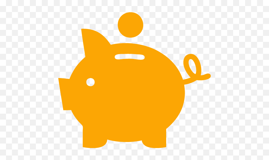 Orange Piggy Bank 2 Icon - Free Orange Piggy Bank Icons Green Piggy Bank Icon Emoji,Piggy Emoticons