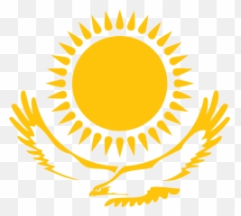 Eagle And Sun From The Kazakh Flag - Emoji