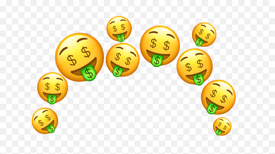 Emoji Crown Aesthetic Money Tumblr - Money Emoji,Emoji Money