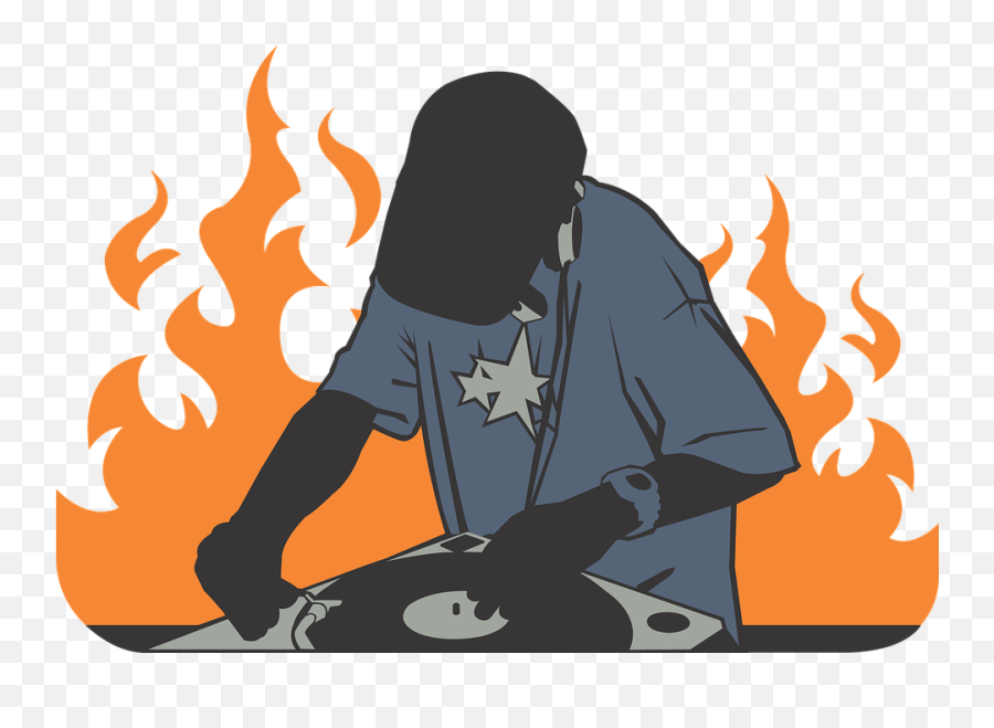 Deejay Fire Orange - Hip Hop Dj Rap Emoji,Galaxy Emojis List