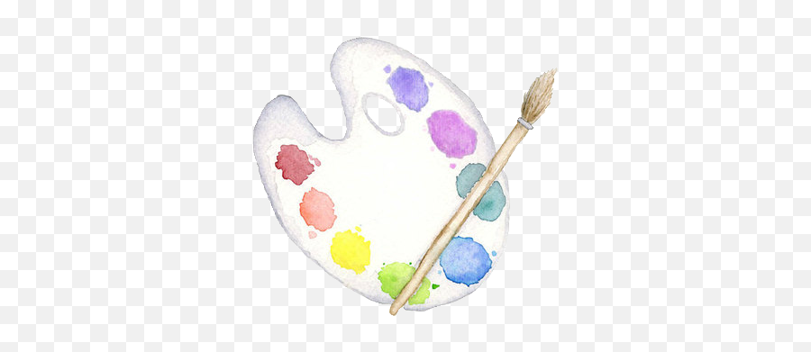 Live Life In Color - Paint Brush Tumblr Transparent Emoji,Artist Palette Emoji