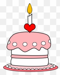 Birthday Cake Candle Clip Art - Pink Clipart Emoji