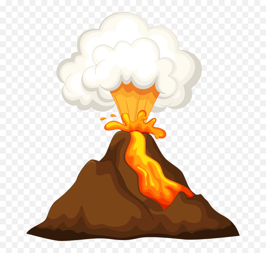 Transparent Volcano Clipart - Volcano Clipart Emoji,Volcano Emoji