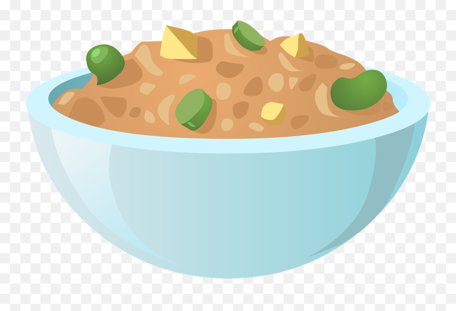 Food Meals Bowl Blue Dishes - Bean Dip Clip Art Emoji,Chicken Dinner Emoji
