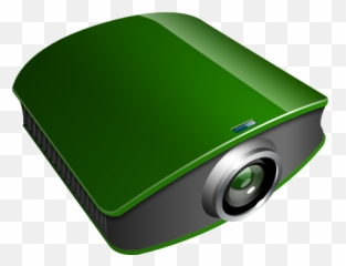 Projector Green Icon - Video Emoji