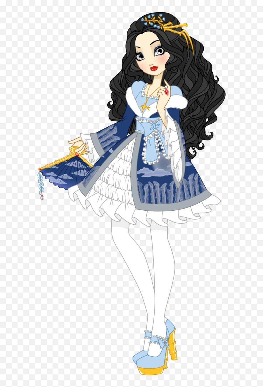 Tsukiko Hime - Female Ever After High Oc Emoji,The Emojis Tale