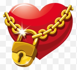 Heart Lock Clipart - Locked Png Emoji