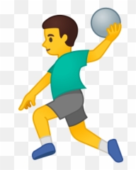 Man Playing Handball Emoji - Android,Soccer Emoji