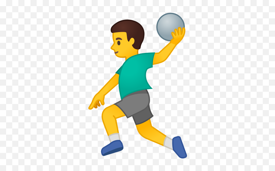 Man Playing Handball Emoji - Android,Soccer Emoji