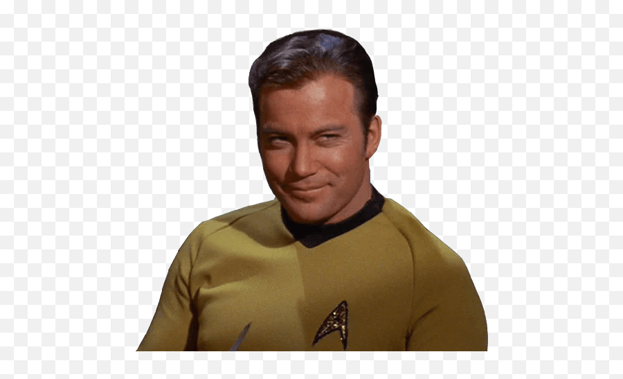 Star Stickers Set For Telegram - William Shatner Captain Kirk Emoji,Star Trek Emoticons