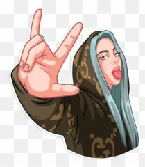 billie eilish billieeilish billieeilishsticker - Stiker Billie Eilish Emoji