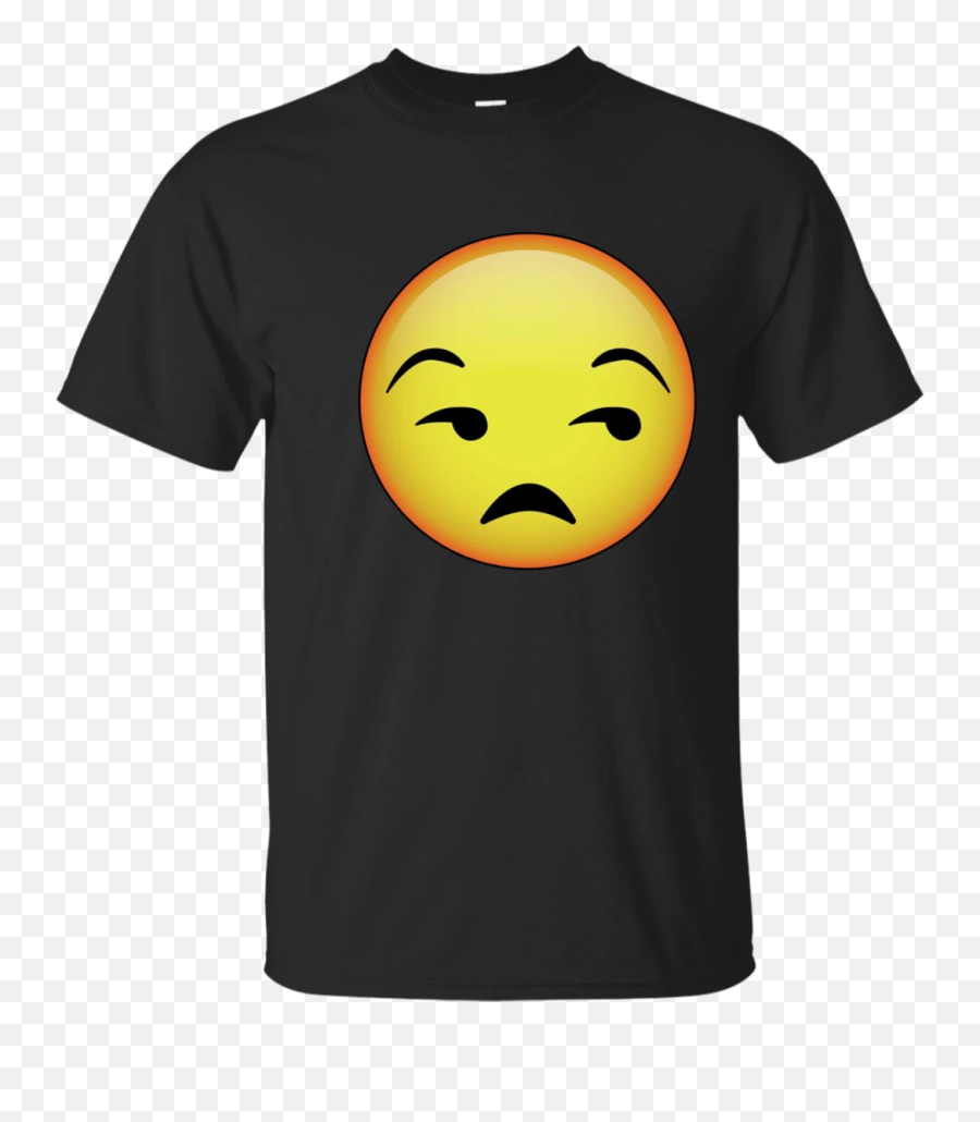 Hd Emoji Unamused Face Shirt - Meh Unimpressed Emoticon Tee Hitler ...