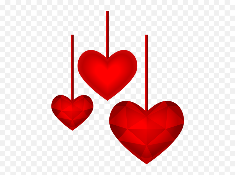 Hearts Transparent Png Image - Transparent Background Hearts Hanging Png Emoji,Red Heart Emoji Copy Paste