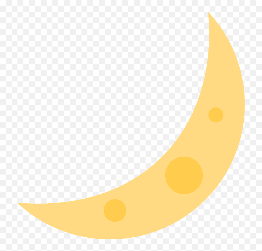 Crescent Moon Emoji Clipart - Half Moon Smiley Moon,Moon Emoji