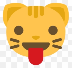 Free Emoji Cat Face Tongue Png With Transparent Background - Cat Sweating Emoji,Yawn Emoji