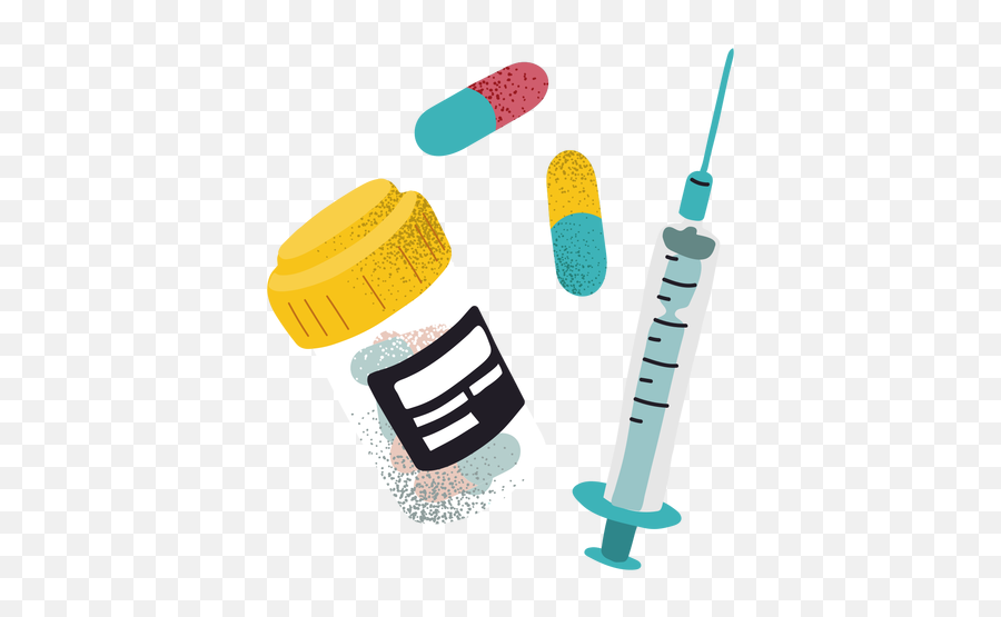 Medicine Vaccine Textured - Transparent Png U0026 Svg Vector File Jeringa Y Pastillas Png Emoji,Syringe Emoji