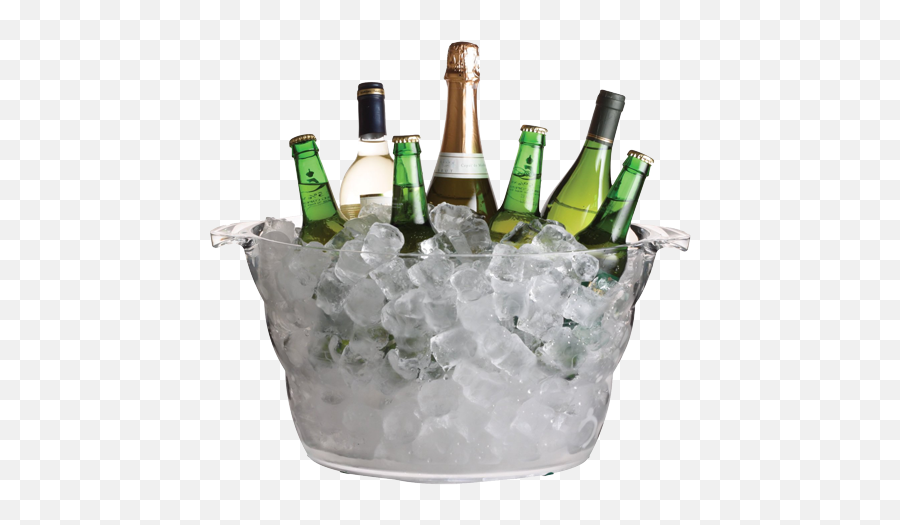 Download Acrylic Drinks Cooler Hire - Grand Seau À Champagne Seau De Champagne Png Emoji,Ice Cube Emoji