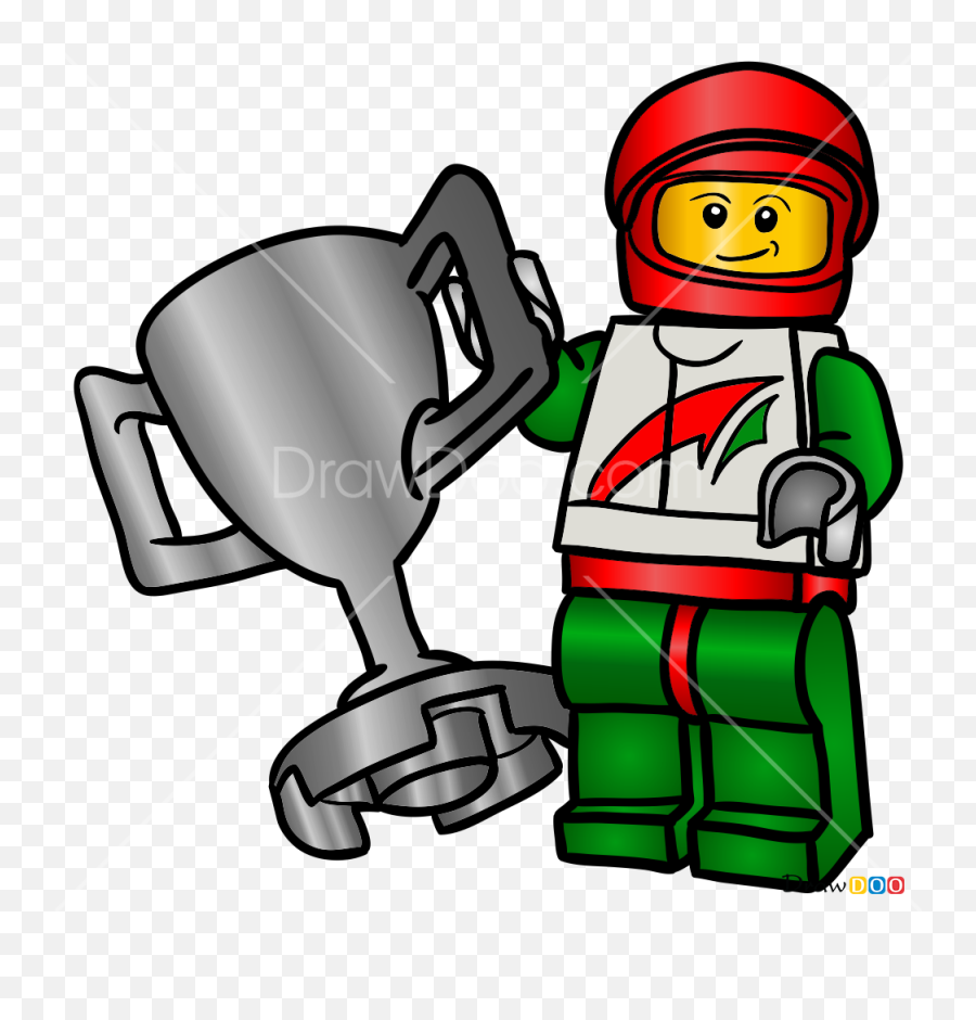 How To Draw Race Car Driver Lego City - Draw A Race Car Driver Emoji,Race Car Emoji