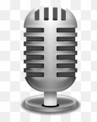 Transparent Studio Mic Png - Background Microphone Icon Emoji