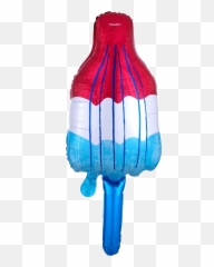 Red White Blue Popsicle Balloon - Inflatable Emoji,Parachute Emoji