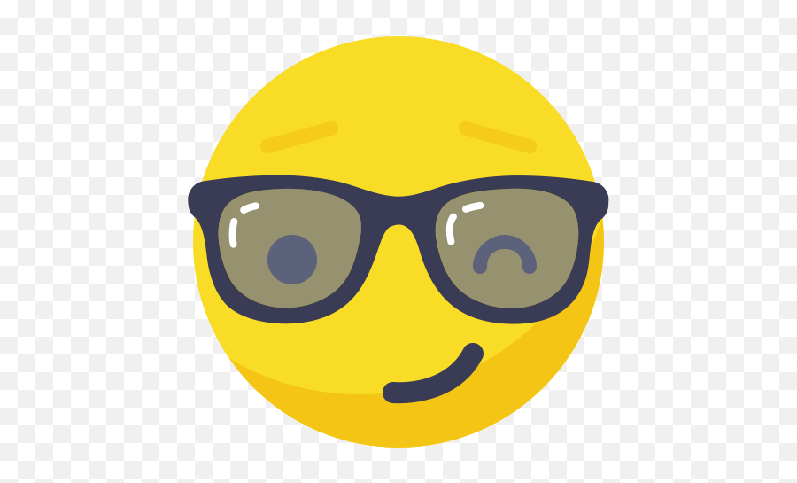 Wink Icon At Getdrawings - Wink Emoji With Glasses,Wink Emoticon