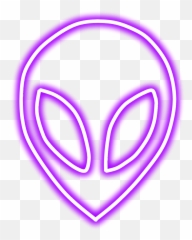 Aliens Extraterrestre Morado Purple - Neon Circle Png Emoji,Purple Alien Emoji