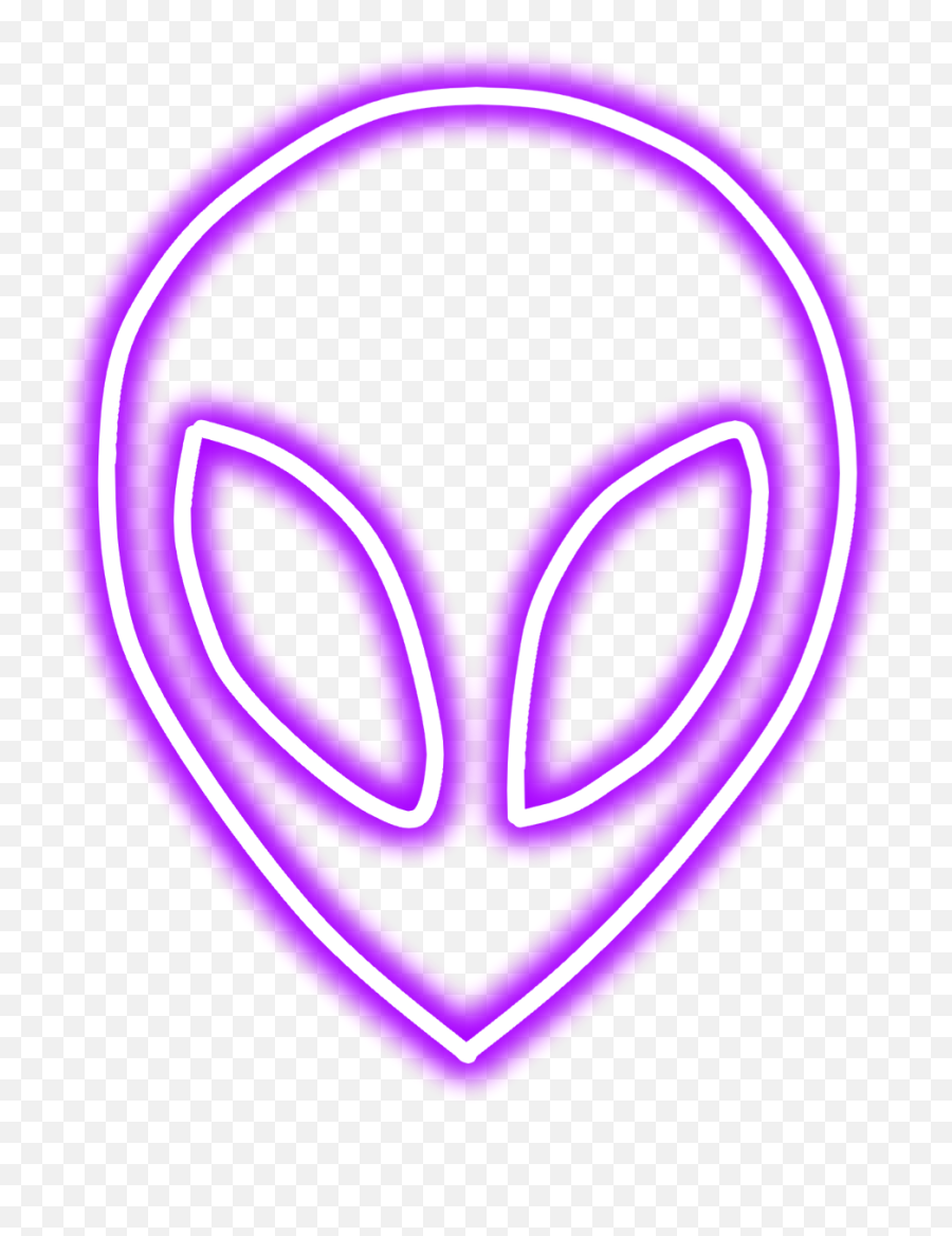 Aliens Extraterrestre Morado Purple - Neon Circle Png Emoji,Purple Alien Emoji