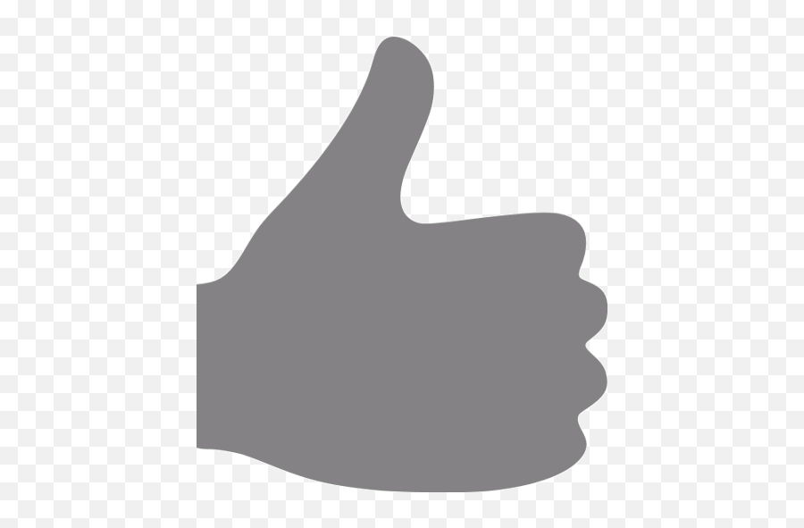 Gray Thumbs Up Icon - Red Thumbs Up Icon Png Emoji,Blue Thumbs Up Emoji