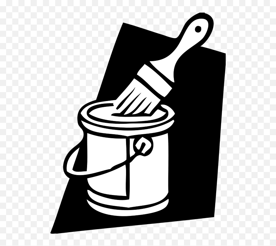 Paint Brush Tin - Paint Can And Brush Clip Art Emoji,Paint Bucket Emoji