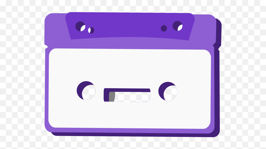 Audio Cassette Vector Image - Tape Recorder Animasi Emoji,Purple Video Game Emoji