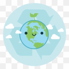 Clean Earth - Circle Emoji,Earth Emoticon