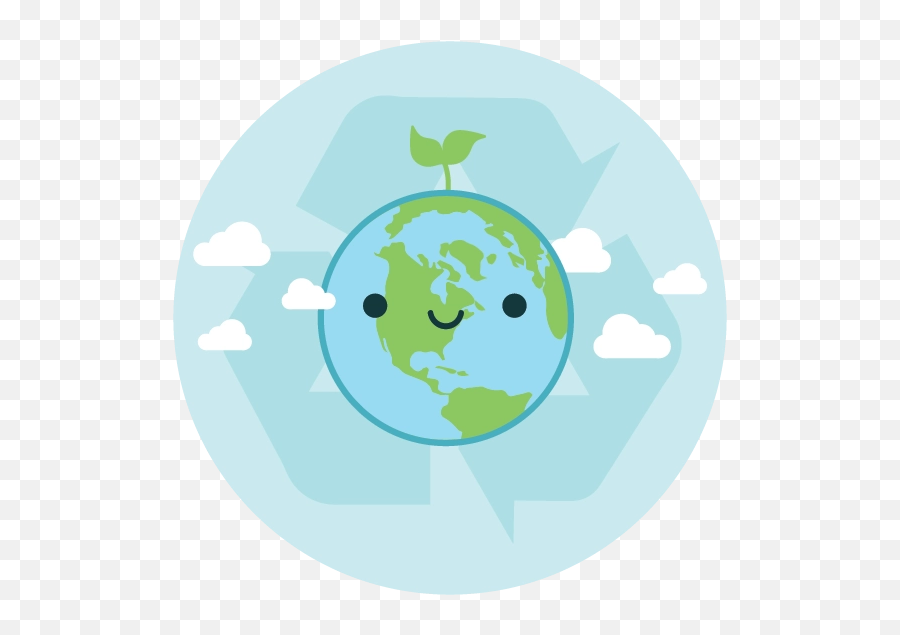 Clean Earth - Circle Emoji,Earth Emoticon