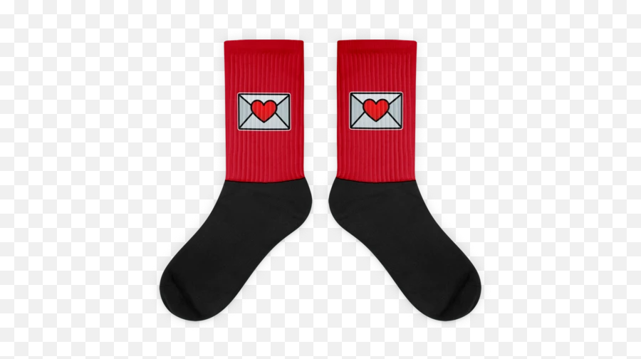 Email Love - Sock Emoji,Emoji Socks