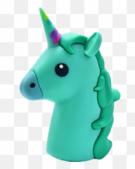 Green Unicorn Emoji Power Bank 8800mah - Battery Charger,Horse Emoji