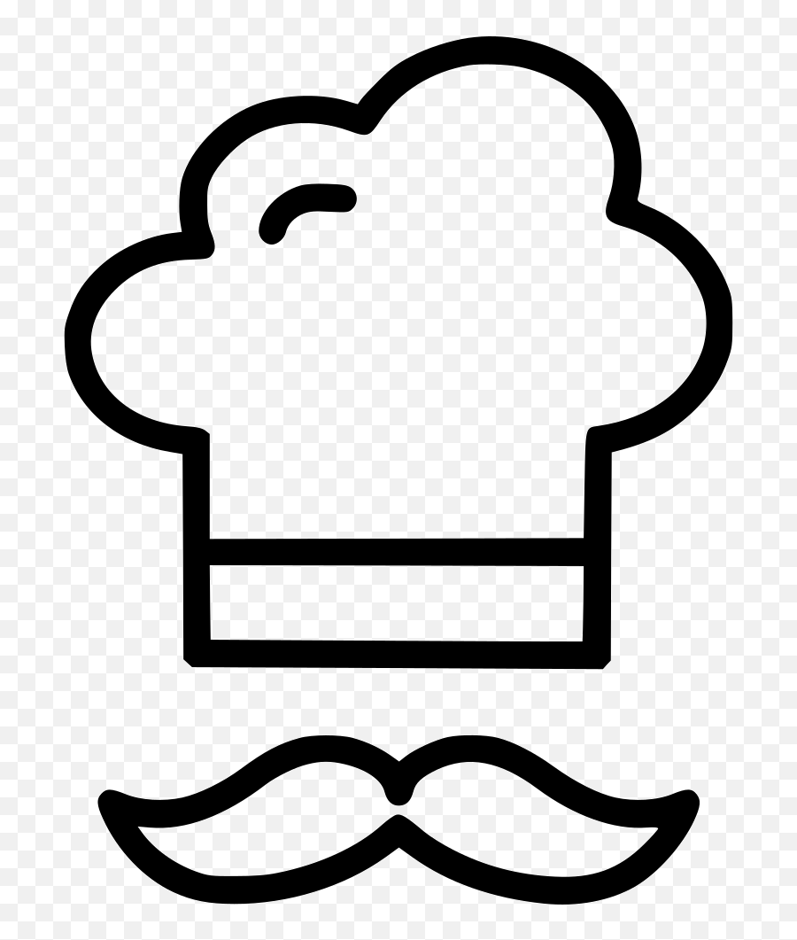 Vector Library Download Cook Drawing Sketch - Chef Hat Clipart Emoji,Chef Hat Emoji