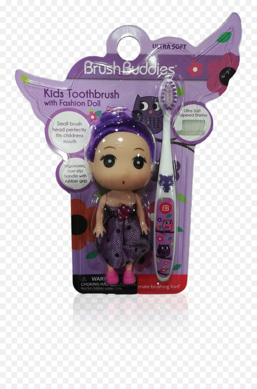 Brush Buddies Kids Toothbrush With - Figurine Emoji,Doll Emoji