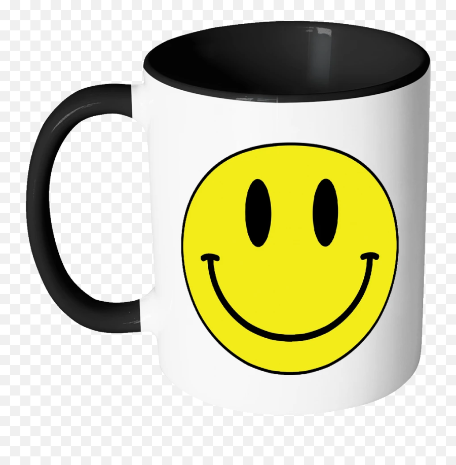 Smiley Face Color Accent Coffee Mug - Our Lady Of Mercy College Bacolod Emoji,Coffee Emoticon