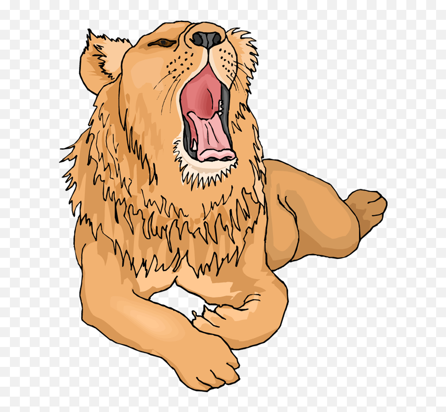 Yawn Lion Clip Art Tired Clipart Free Download - Wikiclipart Yawns Clipart Emoji,Yawn Emoticon