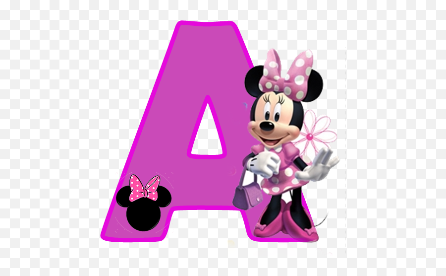 Alfabeto Púrpura De Minnie - Oh My Alfabetos Letter A Minnie Mouse Emoji,Bizcochos De Emoji