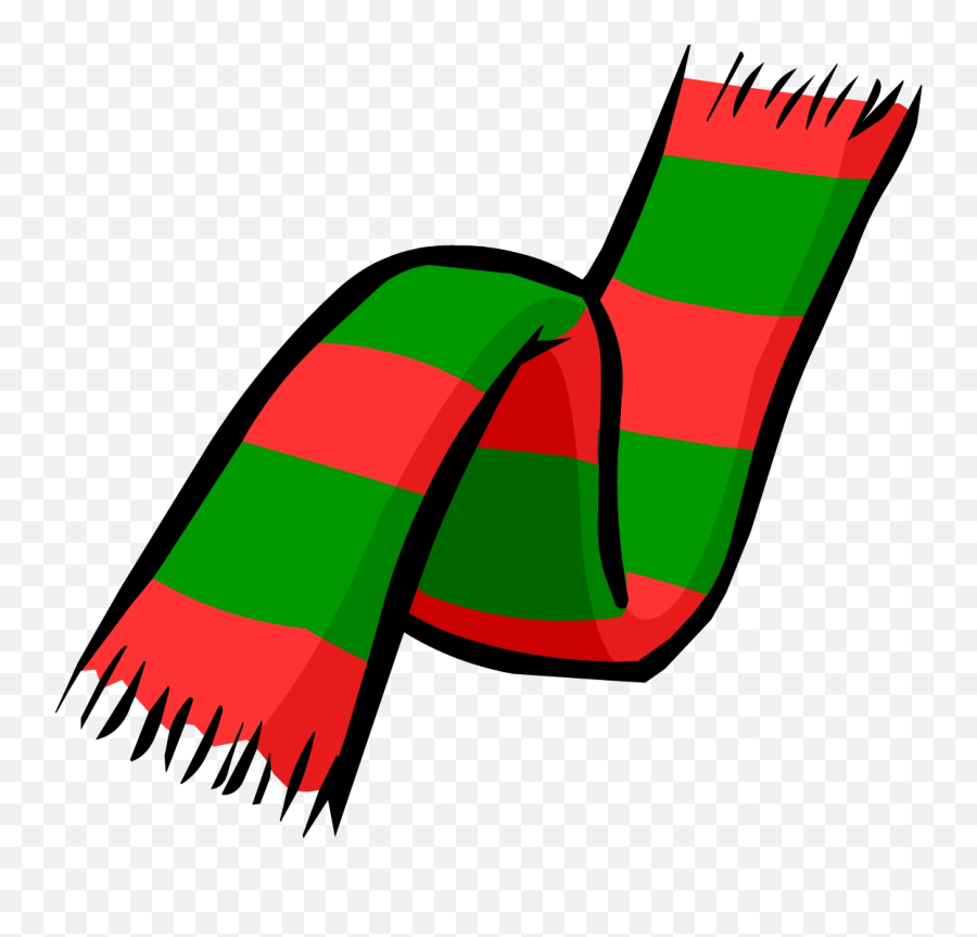 Christmas Scarf Club Penguin Wiki Fandom - Scarf Clipart Emoji,Emoji Christmas Sweater