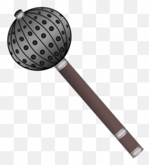 Mace Medieval Metallic - Mace Clipart Emoji,Pot Of Gold Emoji