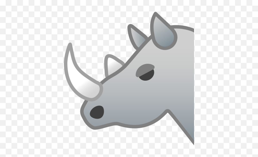 Rhinoceros Free Icon Of Noto Emoji Animals Nature Icons - Rhino Emoji,Deer Emoji