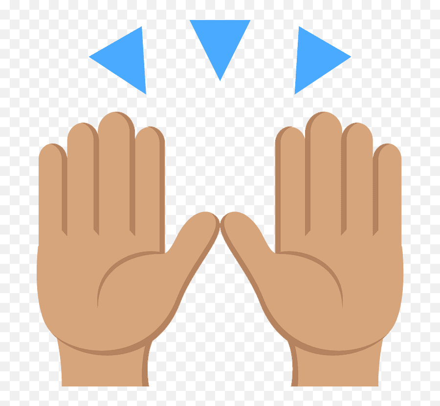 Raising Hands Emoji Clipart - Emoji Raising Hands Transparent,Raising Hands Emoji