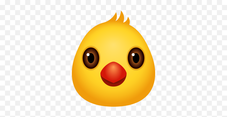 Front Facing Baby Chick Icon - Happy Emoji,Baby Chick Emoji